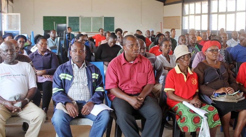 Members attended the meeting at Mabogo Junior in large numbers