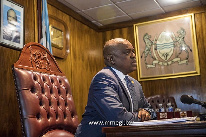 President Masisi PIC. THALEFANG CHARLES