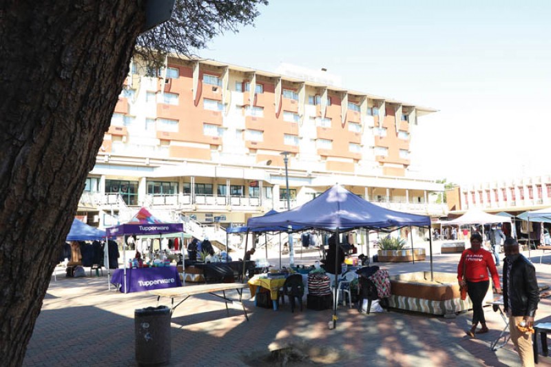 One stop shop: Most of the countryu00e2u20acu2122s banks have offices in the Main Mall PIC: MORERI SEJAKGOMO