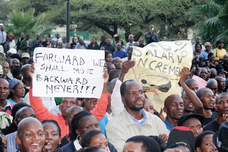 To the streets: The u00e2u20acu02dcMother of all Strikesu00e2u20acu2122 in 2011 briefly ignited confidence in the labour movement PIC: MORERI SEJAKGOMO