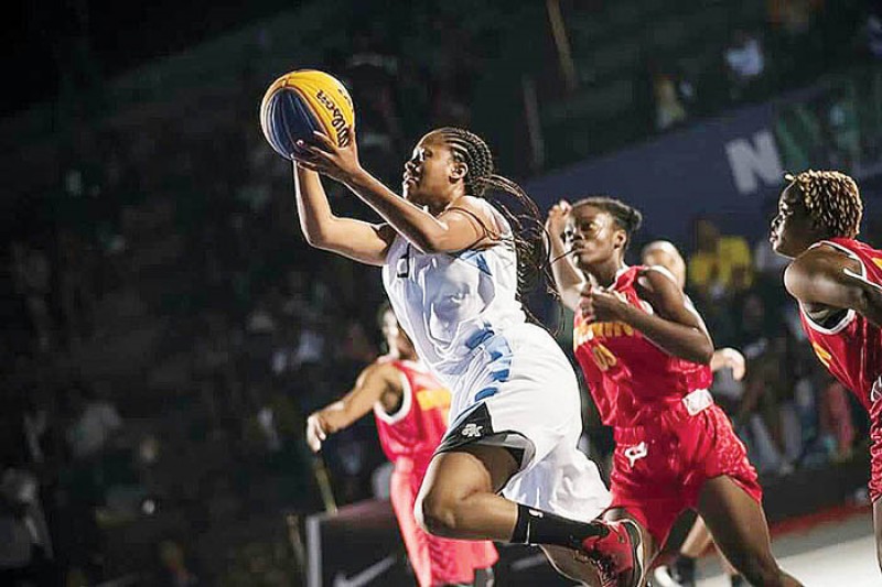 Shining light: Tlou has made signifant strides in basketball