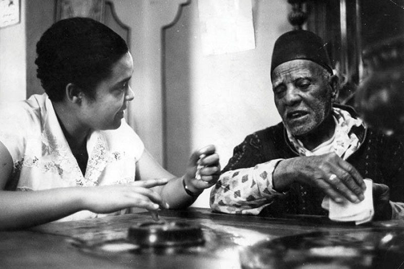 Legendary: Bessie Head the journalist interviews a fortune teller. Photograph from the 1960s by Drum Photographer