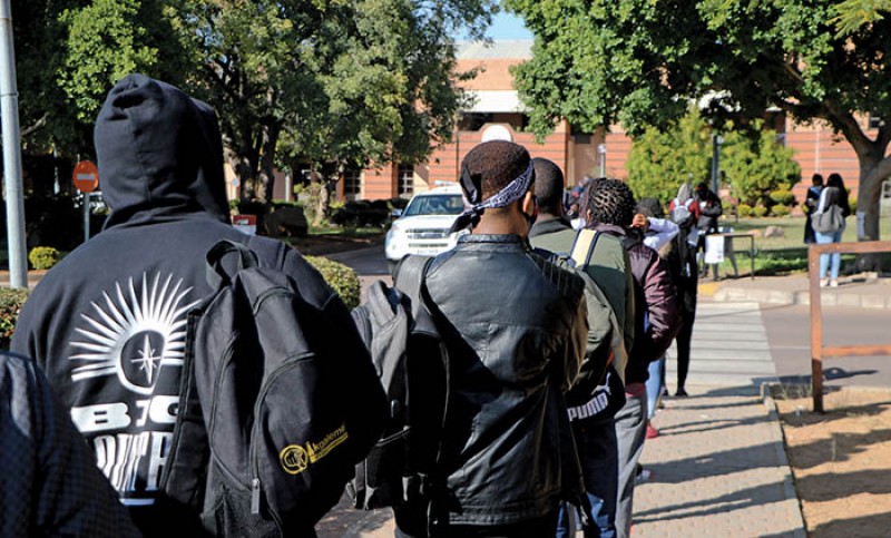 Tertiary students PIC: PHATSIMO KAPENG