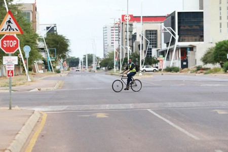 Empty streets: The first lockdown is credited with stemming the initial onslaught of COVID-19 PIC: KENNEDY RAMOKONE